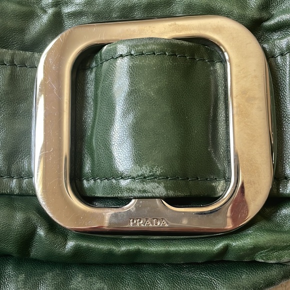 Green Prada Lock and key purse - Picture 2 of 6